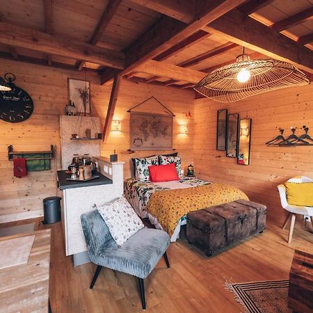 La Cabane Du Bon Chemin ,Spa Laval  Exterior foto